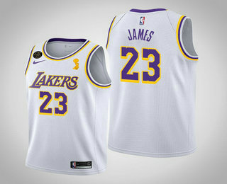LeBron James Los Angeles Lakers white jersey