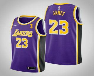 LeBron James Los Angeles Lakers purple jersey