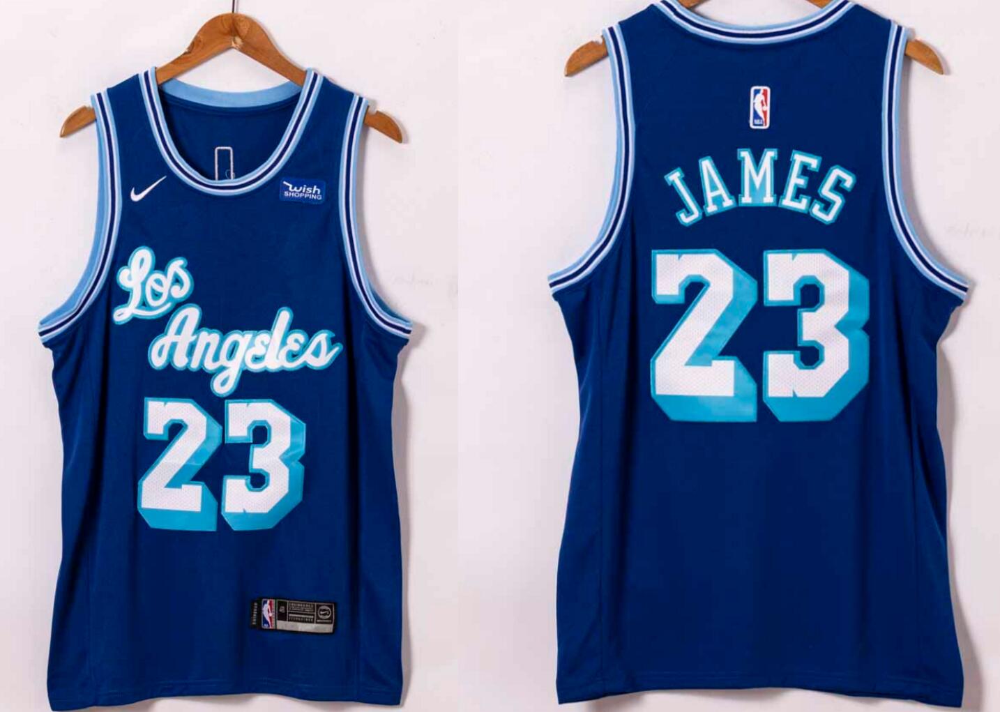 LeBron James Nike Los Angeles Lakers blue jersey