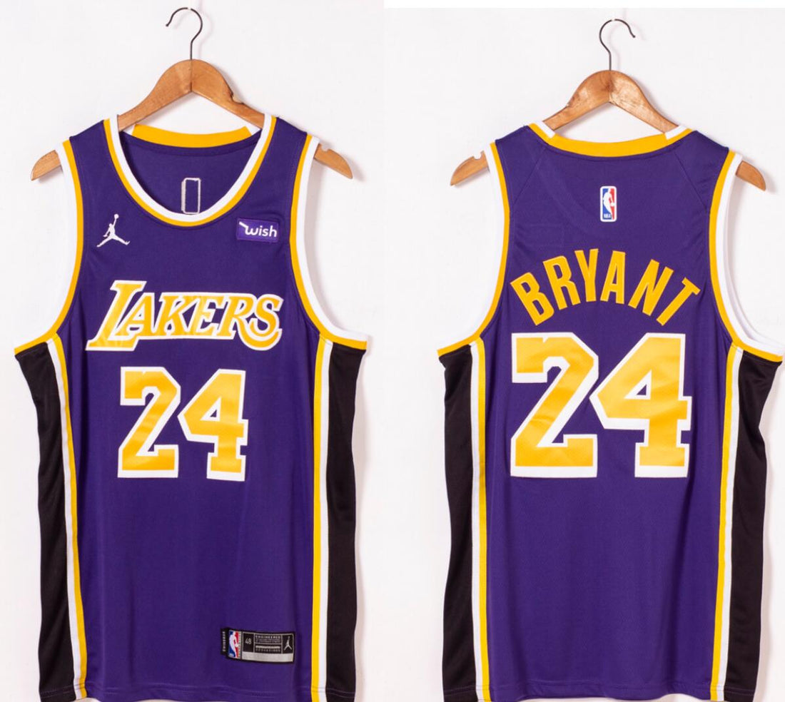 Kobe Bryant Jordan Los Angeles Lakers purple jersey