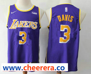 Anthony Davis Los Angeles Lakers purple jersey