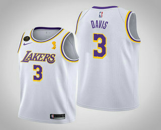 Anthony Davis Los Angeles Lakers white jersey