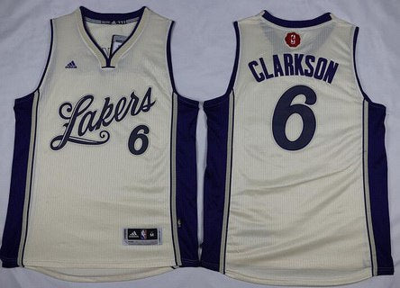 Jordan Clarkson Revolution Los Angeles Lakers cream jersey
