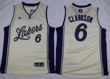 Jordan Clarkson Revolution Los Angeles Lakers cream jersey