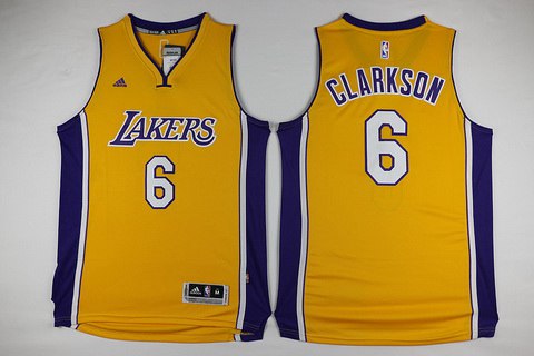 Jordan Clarkson Revolution Los Angeles Lakers yellow jersey