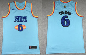King James Los Angeles Lakers blue jersey