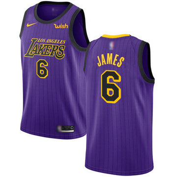 LeBron James Los Angeles Lakers purple jersey