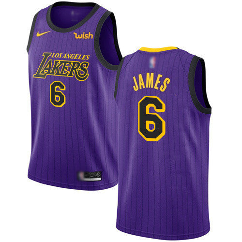 LeBron James Los Angeles Lakers purple jersey