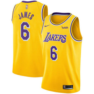 LeBron James Los Angeles Lakers yellow jersey