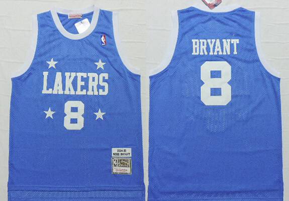 Kobe Bryant Los Angeles Lakers blue Throwback jersey