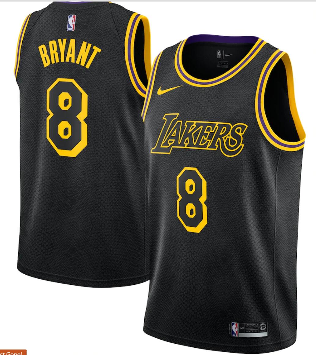 Kobe Bryant Los Angeles Lakers black jersey