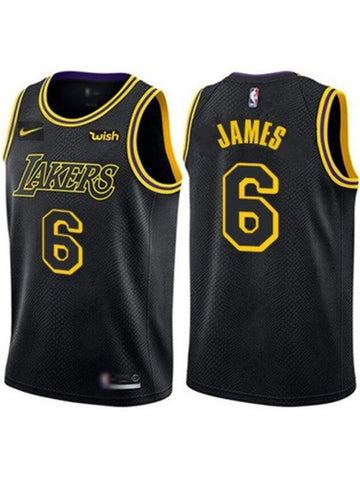 James Los Angeles Lakers black jersey