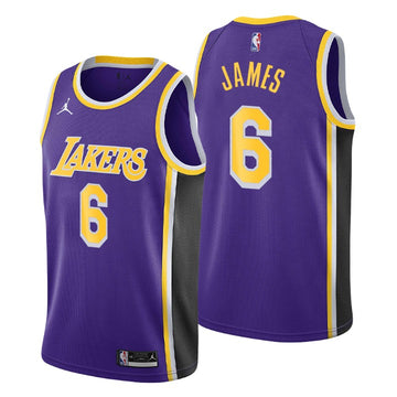 James Los Angeles Lakers purple jersey