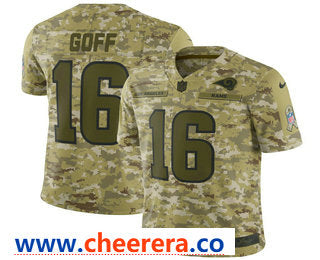 Jared Goff Los Angeles Rams camo Salute To Service jersey