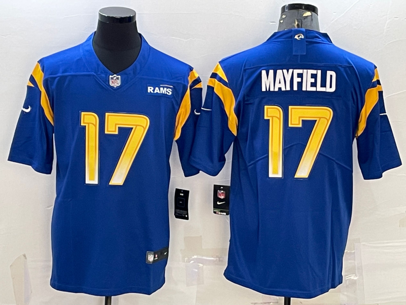 Baker Mayfield Los Angeles Rams blue Vapor jersey