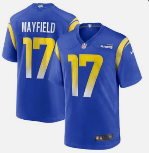 Baker Mayfield Los Angeles Rams royal Vapor jersey