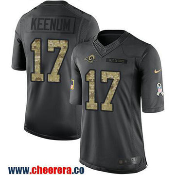 Case Keenum Los Angeles Rams black Salute To Service jersey
