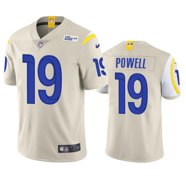 Brandon Powell Los Angeles Rams cream Vapor jersey