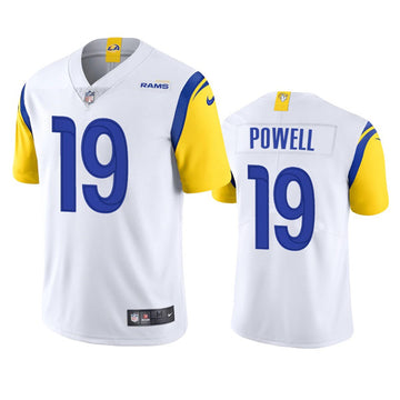 Brandon Powell Los Angeles Rams white Vapor jersey