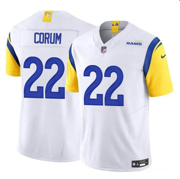 Blake Corum Los Angeles Rams white Vapor jersey