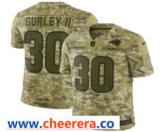 Todd Gurley II Los Angeles Rams camo Salute To Service jersey
