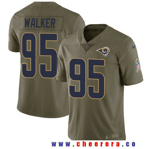Tyrunn Walker Los Angeles Rams olive Salute To Service jersey