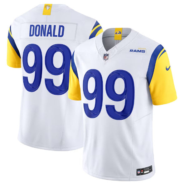Aaron Donald Los Angeles Rams white Vapor jersey
