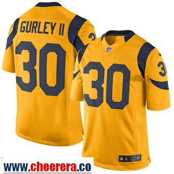 Todd Gurley II Nike Los Angeles Rams gold Color Rush jersey