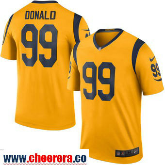 Aaron Donald Nike Los Angeles Rams gold Color Rush jersey