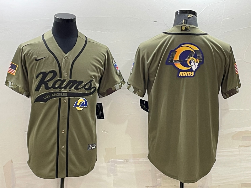 Los Angeles Rams olive Salute To Service jersey
