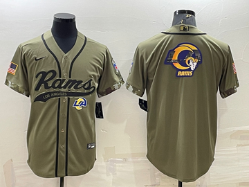 Los Angeles Rams olive Salute To Service jersey