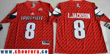 Lamar Johnson Louisville Cardinals red jersey