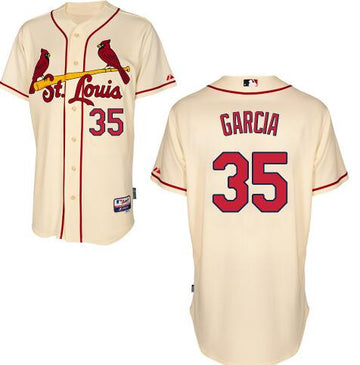 MLB Garcia St. Louis Cardinals cream jersey