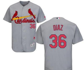 MLB Diaz St. Louis Cardinals gray jersey