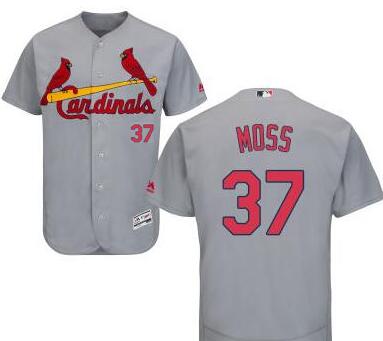 MLB Moss St. Louis Cardinals gray jersey