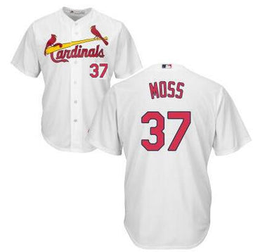 MLB Moss St. Louis Cardinals white jersey