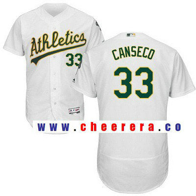 Majestic Jose Canseco Oakland Athletics white Authentic jersey