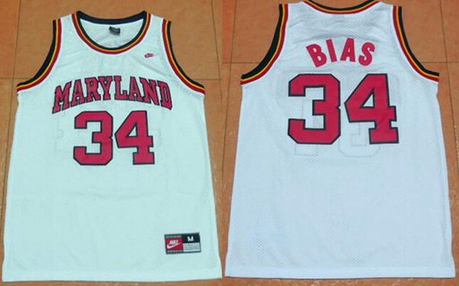 Maryland Terps University Maryland Terps University white Throwback jersey