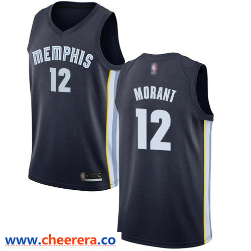 Ja Morant Memphis Grizzlies navy jersey