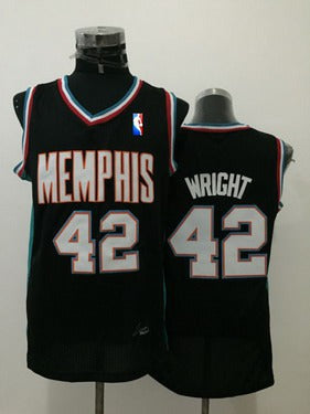 Lorenzen Wright Memphis Grizzlies black Throwback jersey
