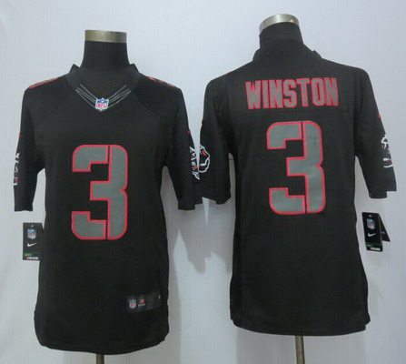 Jameis Winston Nike Tampa Bay Buccaneers black Limited jersey