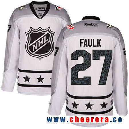 Metropolitan Division Justin Faulk Reebok Carolina Hurricanes white All-Star jersey