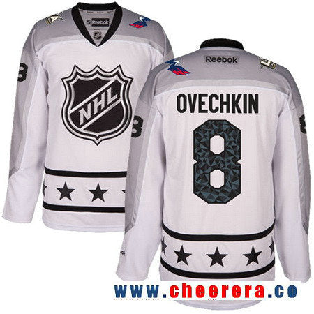 Metropolitan Division Alexander Ovechkin Reebok Washington Capitals white All-Star jersey