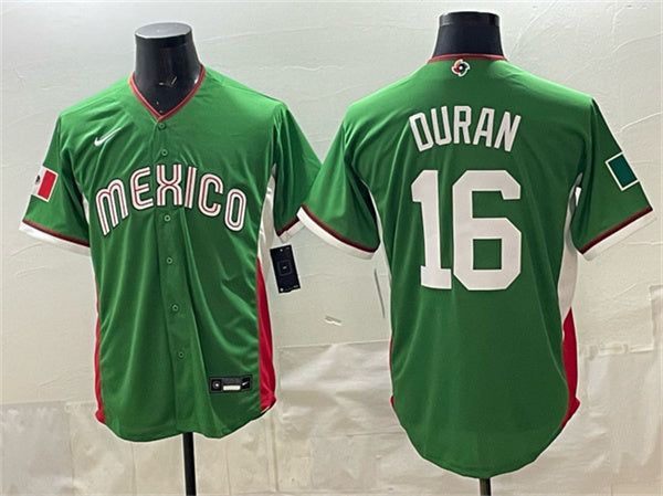 Jarren Duran Mexico Baseball green Classic jersey