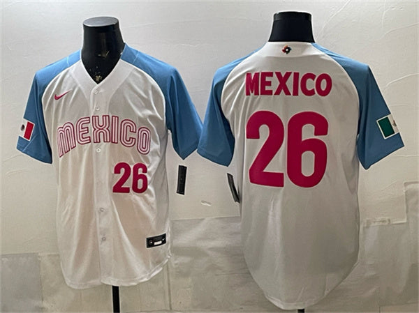 Mexico Baseball white Classic jersey