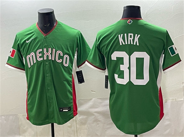 Alejandro Kirk Mexico Baseball green Classic jersey