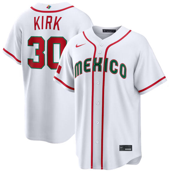 Alejandro Kirk Mexico Baseball white Classic jersey