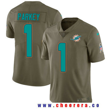 Cody Parkey Miami Dolphins olive Salute To Service jersey
