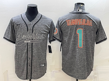 Tua Tagovailoa Miami Dolphins grey jersey