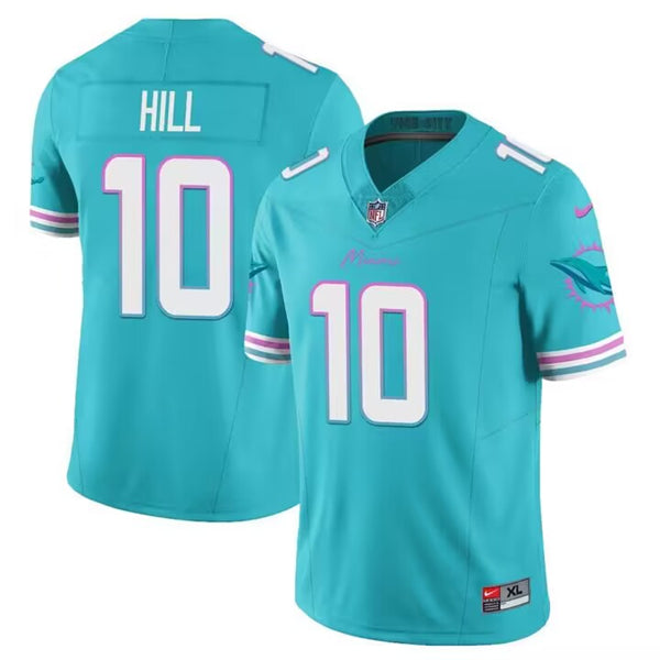 Tyreek Hill Miami Dolphins aqua Vapor jersey